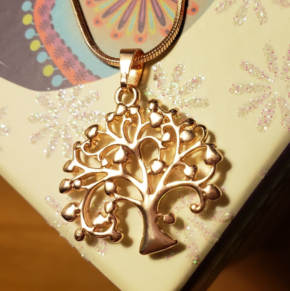 RoseGold Tree of Life Necklace
